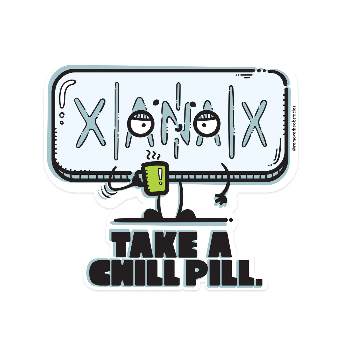 Xanax Sticker